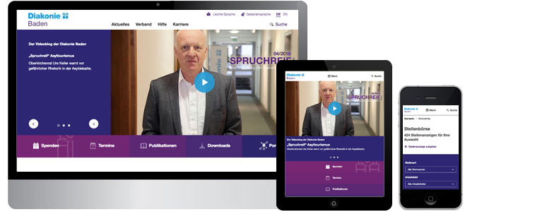 Webportal Diakonie Baden